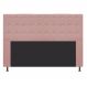 Cabeceira Estofada Dama 195 cm King Size Com Strass Suede Rosê - Amarena Móveis