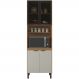 Paneleiro 2 Portas Vidro 70cm 94551 Amendola Nude Prime Tx Demobile
