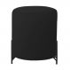 Puff Decorativo Thor Ferro Base Preta Veludo Preto - Montanaris Decor