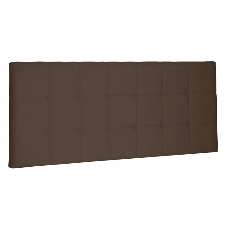 Cabeceira Painel Estofada Cama Box Casal King Verona 195cm Suede Caramelo - Desk Design