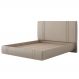 Cama Casal Flutuante Com Cabeceira 140cm Lyra S05 Linho Bege - Mpozenato