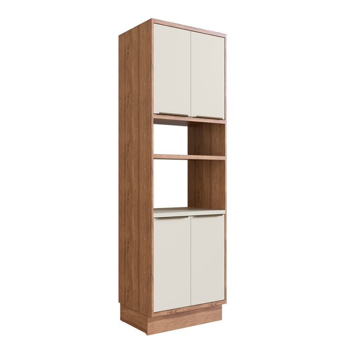 Paneleiro Ten 4 Portas Freijó e Argila