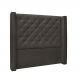 Cabeceira Vicenza Para Cama Box Solteiro 90 cm Suede Cinza - D'Rossi