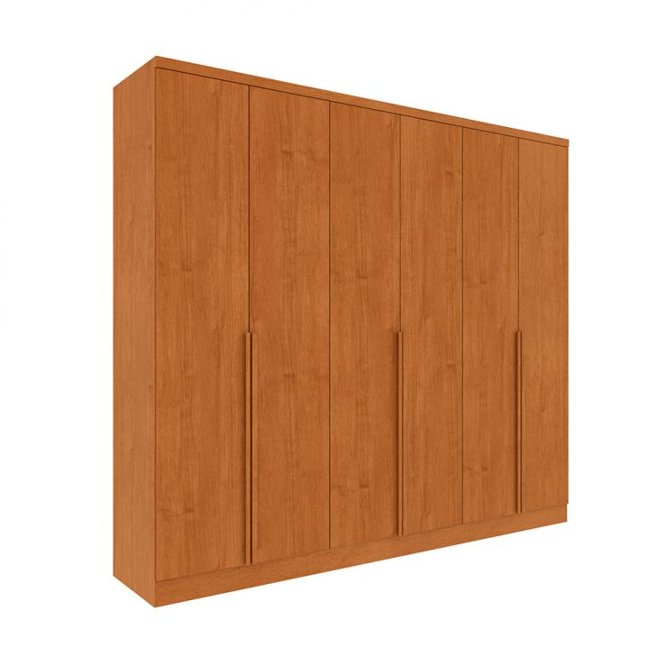 Image of Guarda-roupa Casal Paradiso Sem Pés 6 Portas 4 Gavetas Cinamomo 270 Cm PLA-MO895CL41KVYMOB
