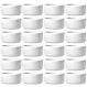 24 Ramekins Restaurante de Porcelana 85ml Branco Canelado Germer Porta Molhos