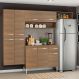 Cozinha Completa Madesa Emilly Fit com Armário, Balcão e Paneleiro Suspenso - Rustic