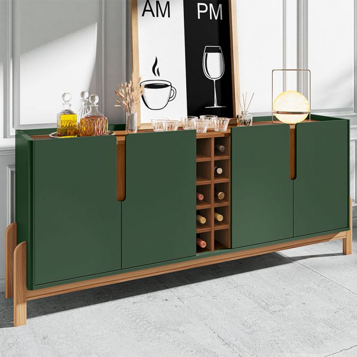 Buffet Lizz 4 PT Verde e Cedro 190 cm