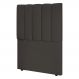 Cabeceira Cama Box Solteiro Kharla 90cm Veludo Marrom - Desk Design