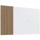Painel Para Tv até 65 Polegadas Ripado em Branco e Mel 180cm Prodecor