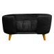 Cama Pet Poltrona Hannah Luxo Suede Preto - SSX Multicoisas