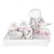 Kit Higiene Toys Claro Ovelha Rosa Quarto Bebê Infantil Menina