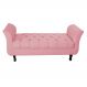 Recamier Grecia Decorativa 140cm Suede Rosa - Montanaris Decor