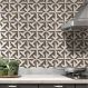 Adesivos de Azulejos Ladrilhos Cartela Mármore Marrom e Branco 04-20x20cm