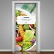 Adesivo de Porta para Nutricionista Lembrete de Ser Saudável-73X210Cm