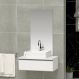 Conjunto Gabinete Banheiro JOY 60 Branco Inteiro