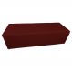 Calçadeira Recamier Baú Casal Queen 160cm Juliana Para Cama Box Suede Bordô - DS Estofados