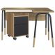 Conjunto de Escritório Mesa em L e Gaveteiro 28002X27998 Preto Hanover Artesano