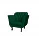 Poltrona Decorativa Helena Veludo Verde - Montanris Decor