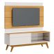Rack com Painel Classic 1G 1.4 Nature com Off White - Imcal Móveis