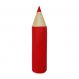 Puff Infantil Lápis Vermelho