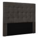 Cabeceira Queen 1,60m Santiago Suede Cinza - Pallazio