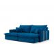 Image of Sofá Retrátil Sem Caixa 3 lugares Solomons Velosuede Azul Marinho 214 cm MO173UP41GLYMOB