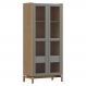 Cristaleira 2P 1G Vidro Canelado 180x80 cm 2157 Oak Ferrolack Milani Store