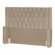 Cabeceira Estofada Para Cama Box Casal Super King Emma Suede Cappuccino - DS Estofados