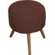 Puff Decorativo Milão Pé Palito Suede Marrom
