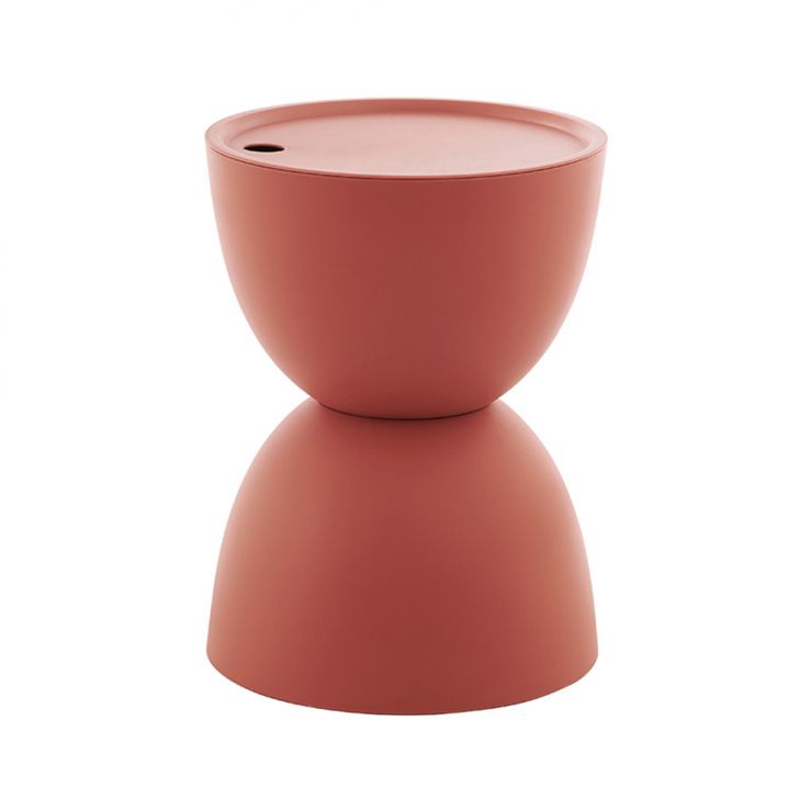 Mesa Lateral com Baú Tempo Laranja