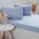 Jogo de Cama Queen Broderie 3 Pçs Bordado Inglês 158x198x35cm Blue