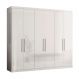 Guarda-Roupa Casal Venice 6 Portas 4 Gavetas Branco
