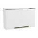 Armário Aéreo Manhattan 2 Portas Branco Ártico 120 cm