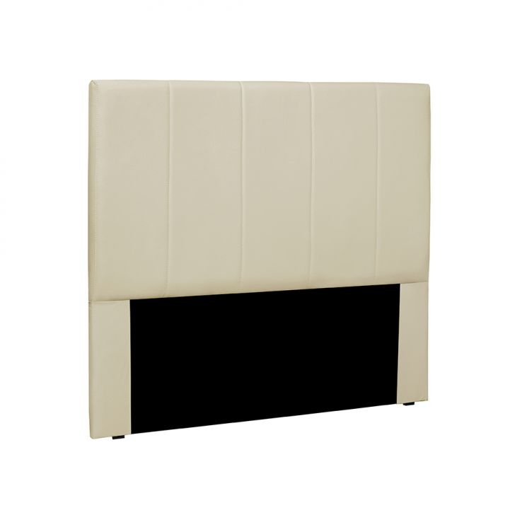 Cabeceira Solteiro Ravenna Veludo Bege