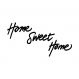 Adesivo de Parede Frase - Home Sweet Home - 021fr-P