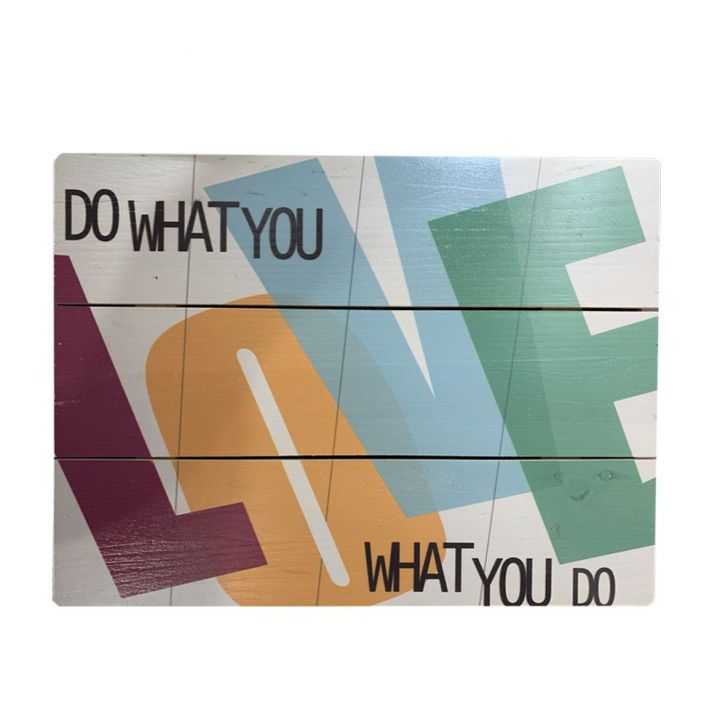 Quadro Decorativo em Madeira Love 30X40cm - D'Rossi