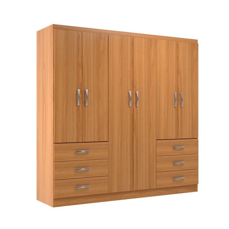 Guarda-roupa Casal New Encante 6 Portas 6 Gavetas Cinnamomo