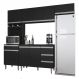 Cozinha Modulada 5 Peças 241 cm Andreia Preto REAJL