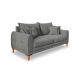 Image of Sofá 3 Lugares Lisboa Veludo Cinza Chumbo 220 cm MO895UP31XOUMOB