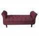 Recamier Grecia Decorativa 160cm Suede Bordô - Montanaris Decor