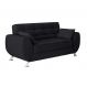 Sofá 2 Lugares Larissa Suede Preto