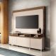 Home Estante para TV de até 70 Polegadas 2 Portas e 1 Gaveta MDP/MDF Mania OffWhite/Castanho G26 - Gran Belo