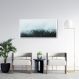 Quadro Pinheiros com névoa Grécia 100x50 Caixa Branco