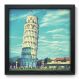 Quadro Decorativo - Torre de Pisa - 33cm x 33cm - 004qnmbp