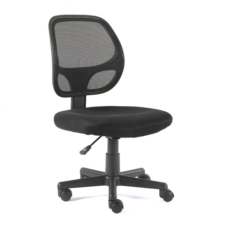 Cadeira de Escritório Secretária Giratória Oxford Preta