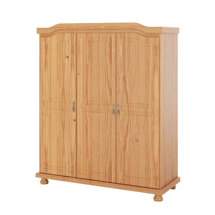 Guarda-roupa Casal Bastian 3 Portas Natural