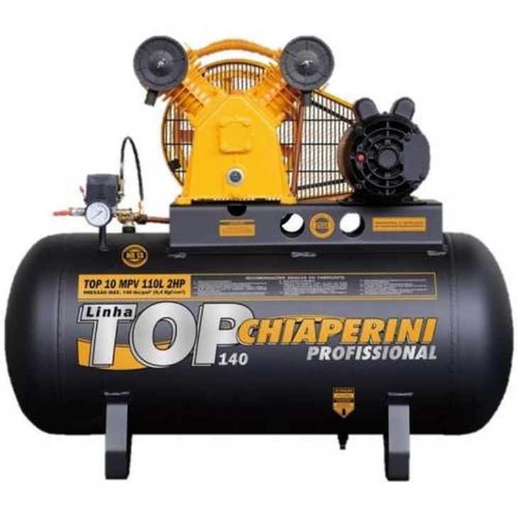 Compressor Chiaperini Top 10 Mpv 110 Lts 140 Lbs 2 Cv Trifásico