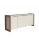 Buffet Bristol 4 Portas 2 Gavetas Off White e Naturale