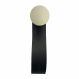 Gancho Branco Com Courino Preto 4 Cm