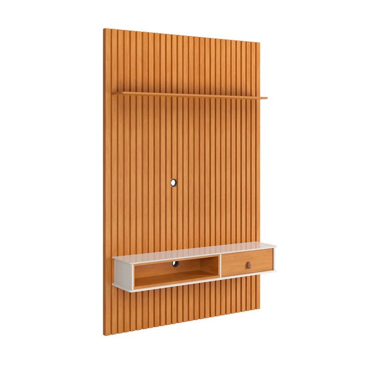 Painel para TV até 75 Polegadas Detroit Nature e Off White 250x161 cm